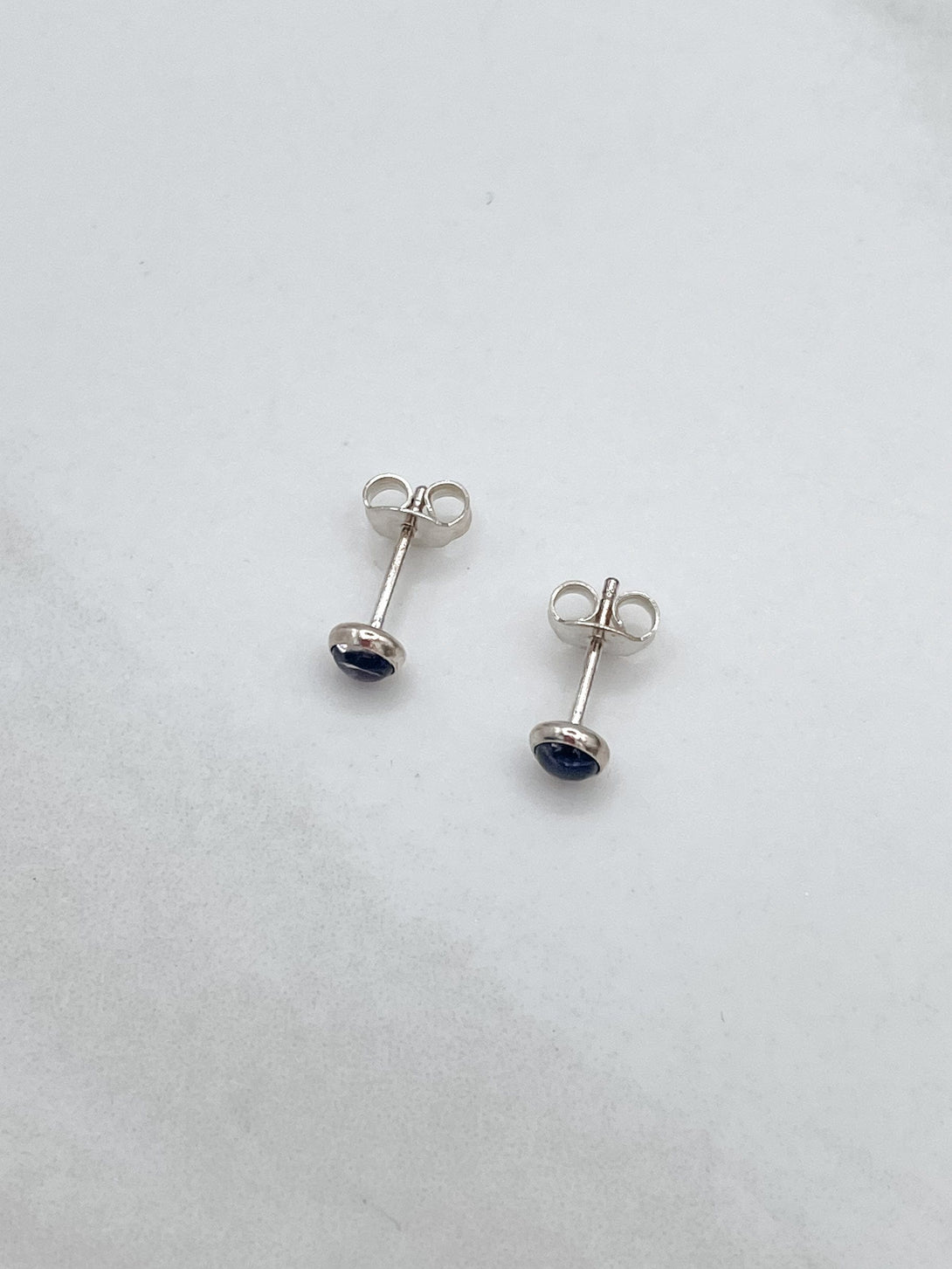 Small Sterling Silver 4mm Stone Studs
