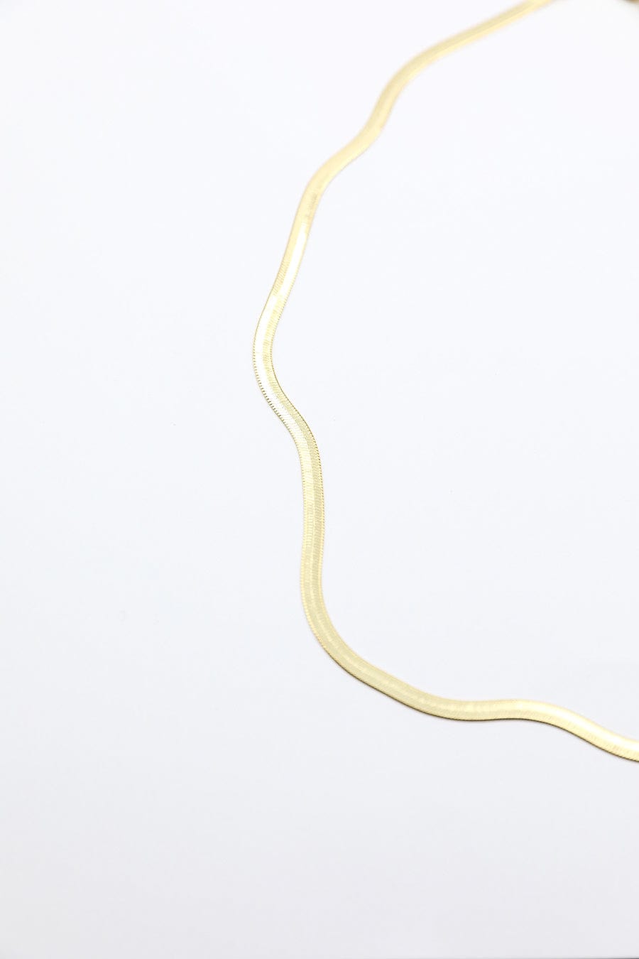 Snake Chain Single Strand Necklace