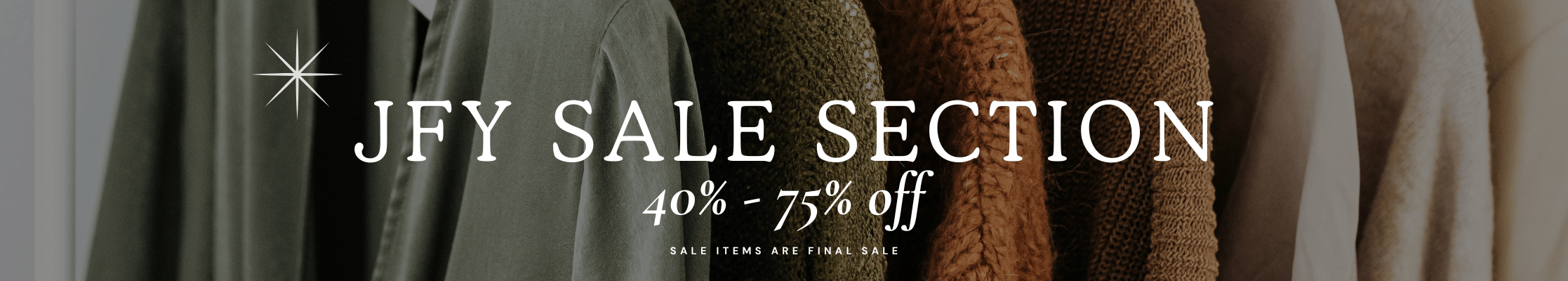 Star Sale collection banner