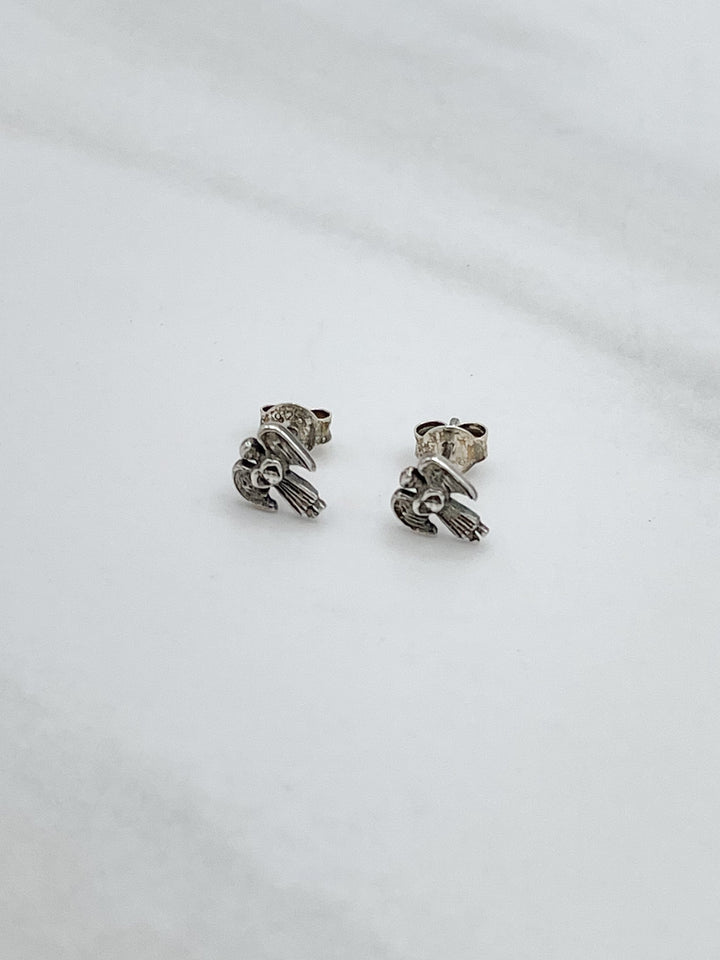 Sterling Silver Angel Studs