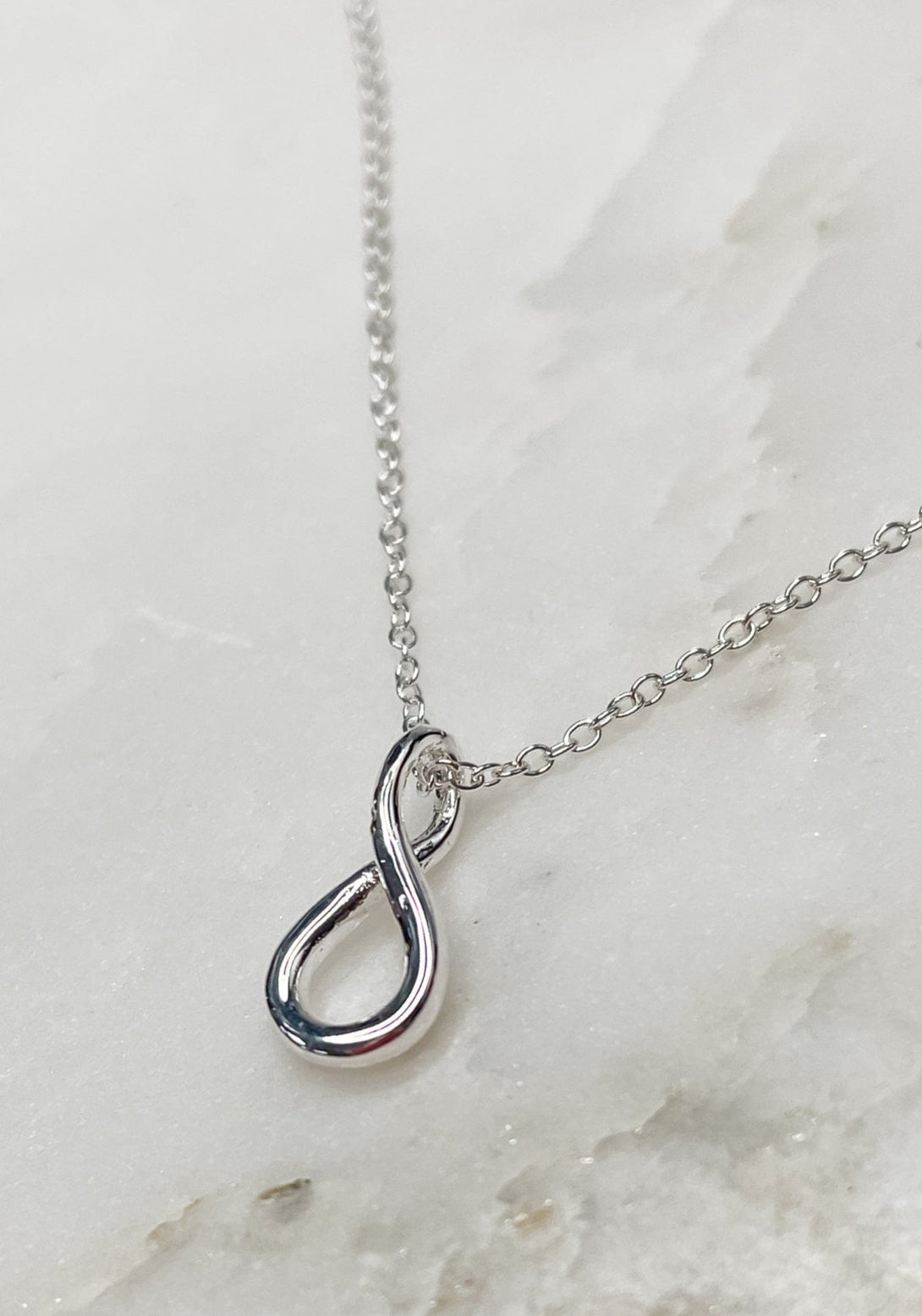 Sterling Silver Necklace with Infinity Charm
