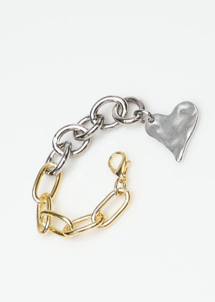Suki Bracelet Handmade with Chain and Heart Charm