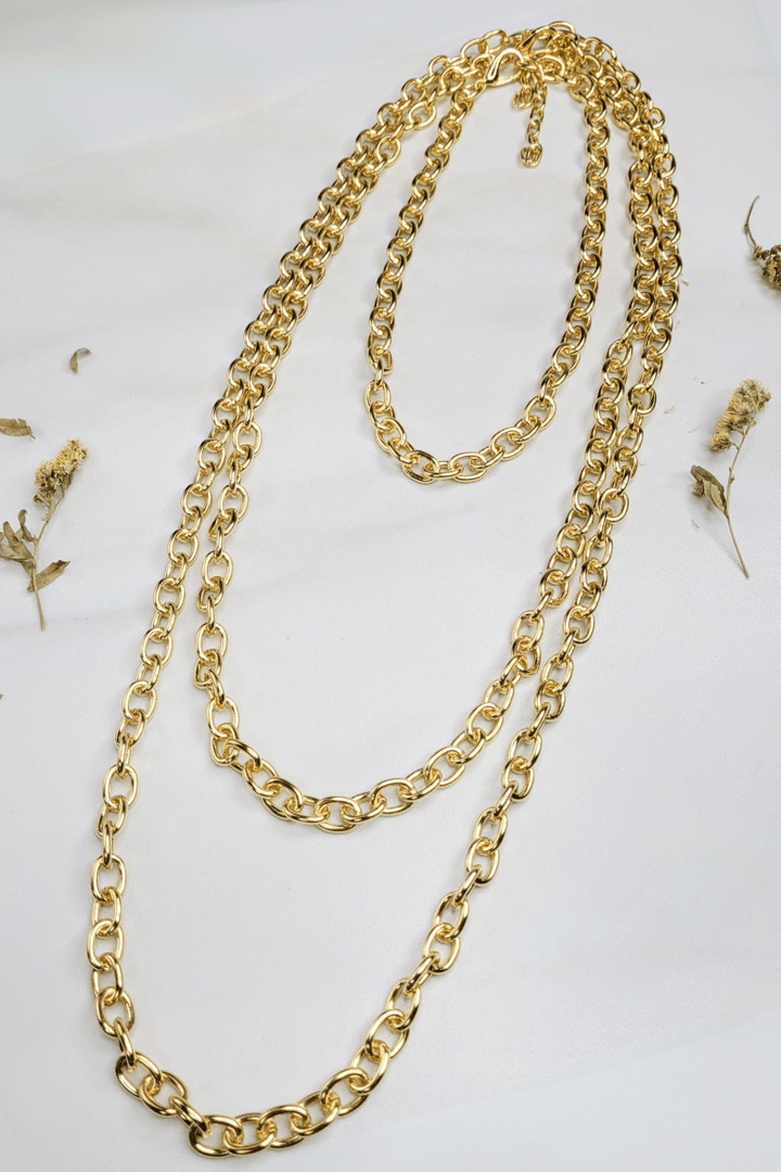 Sylvie Gabrielli Ares Golden Chain Necklace