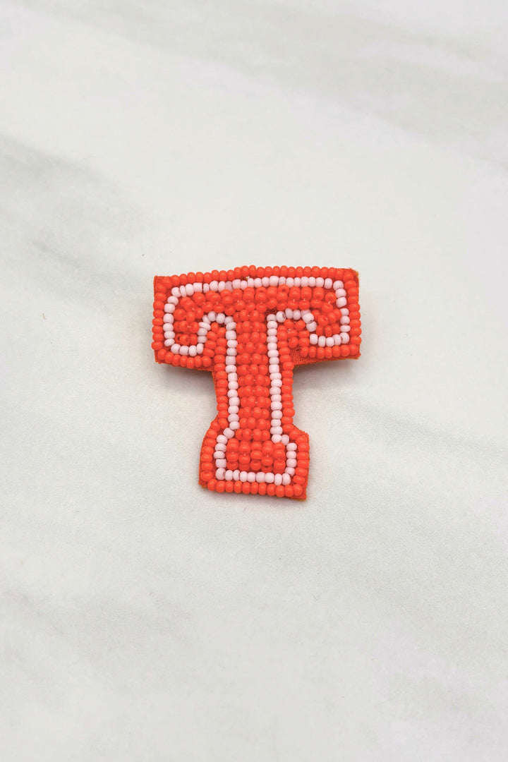 Tennessee Vols Beaded Felt Back Brooches