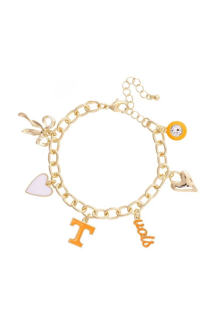 Tennessee Vols Enamel Icons Charm Bracelet