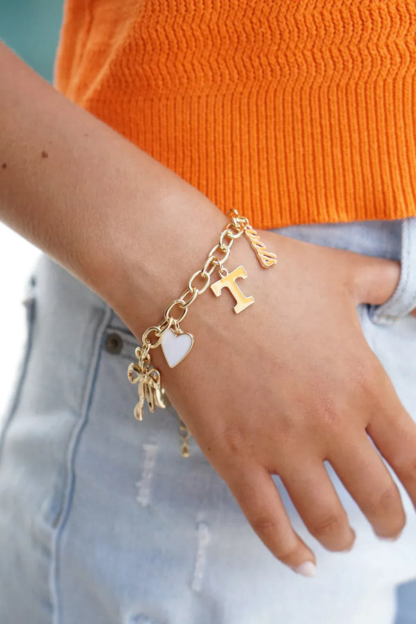 Tennessee Vols Enamel Icons Charm Bracelet