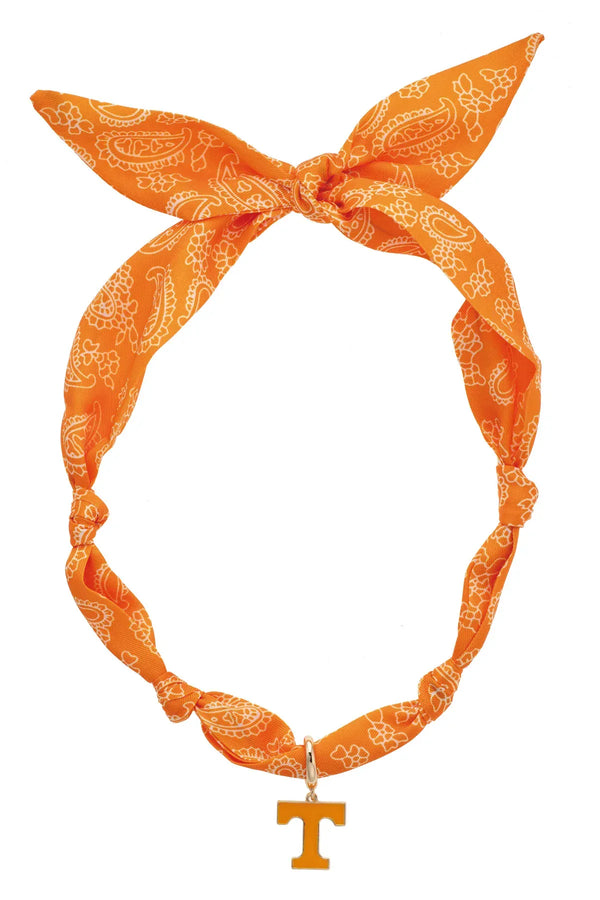 Tennessee Vols Logo Bandana Scarf Necklace
