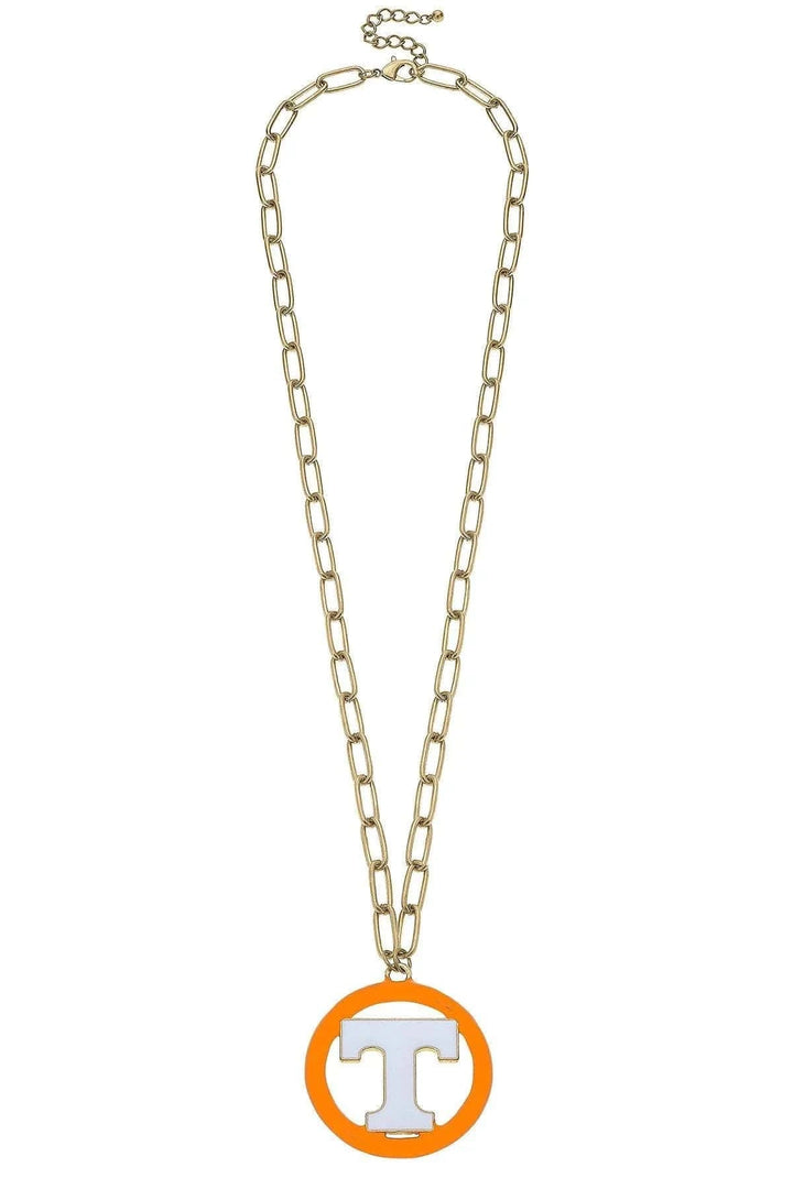 Tennessee Volunteers Logo Enamel Medallion 32" Necklace