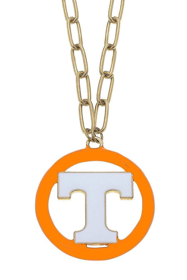 Tennessee Volunteers Logo Enamel Medallion 32" Necklace