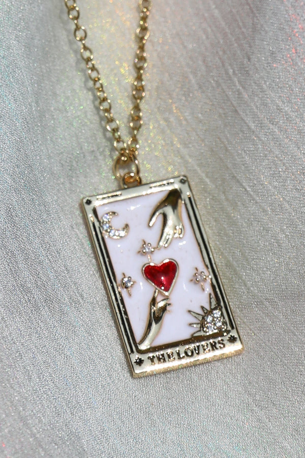 The Lover Tarot Card Necklace