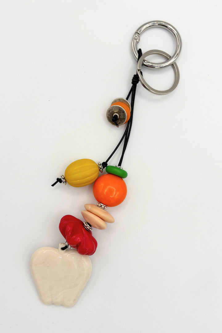 Theria Colorful Handmade Beaded Handbag Charm Keychain Accessory