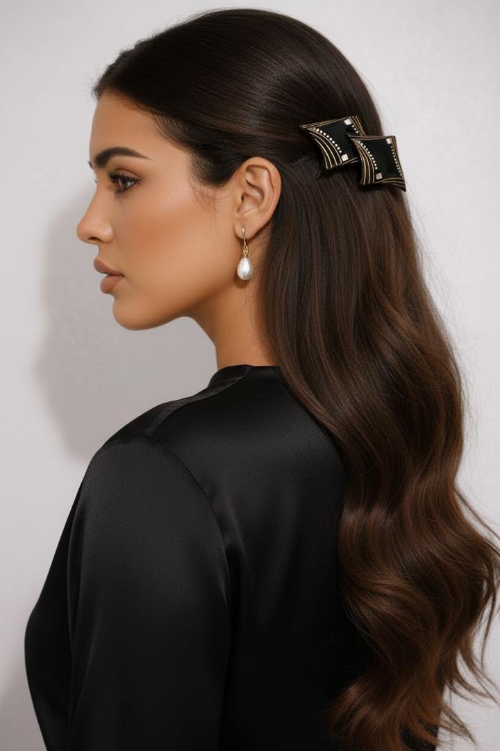 Vintage French Layered and Accented Rhombus Hair Comb – jfybrand