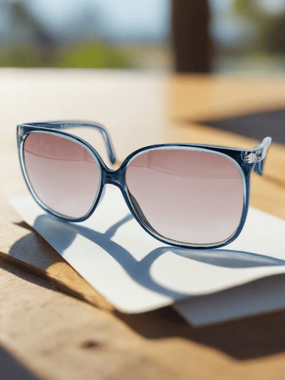 Vintage French Oversized Square Shaped Sunglasses