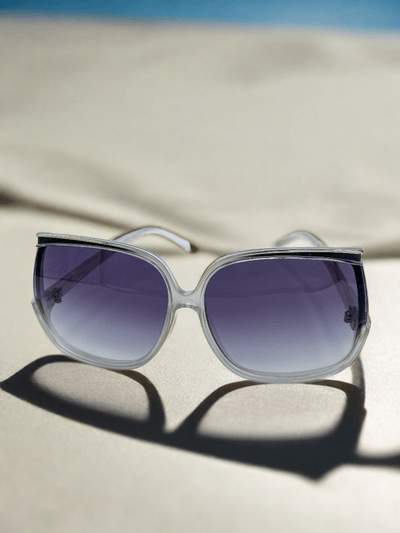 Vintage French Oversized Square Shaped Sunglasses
