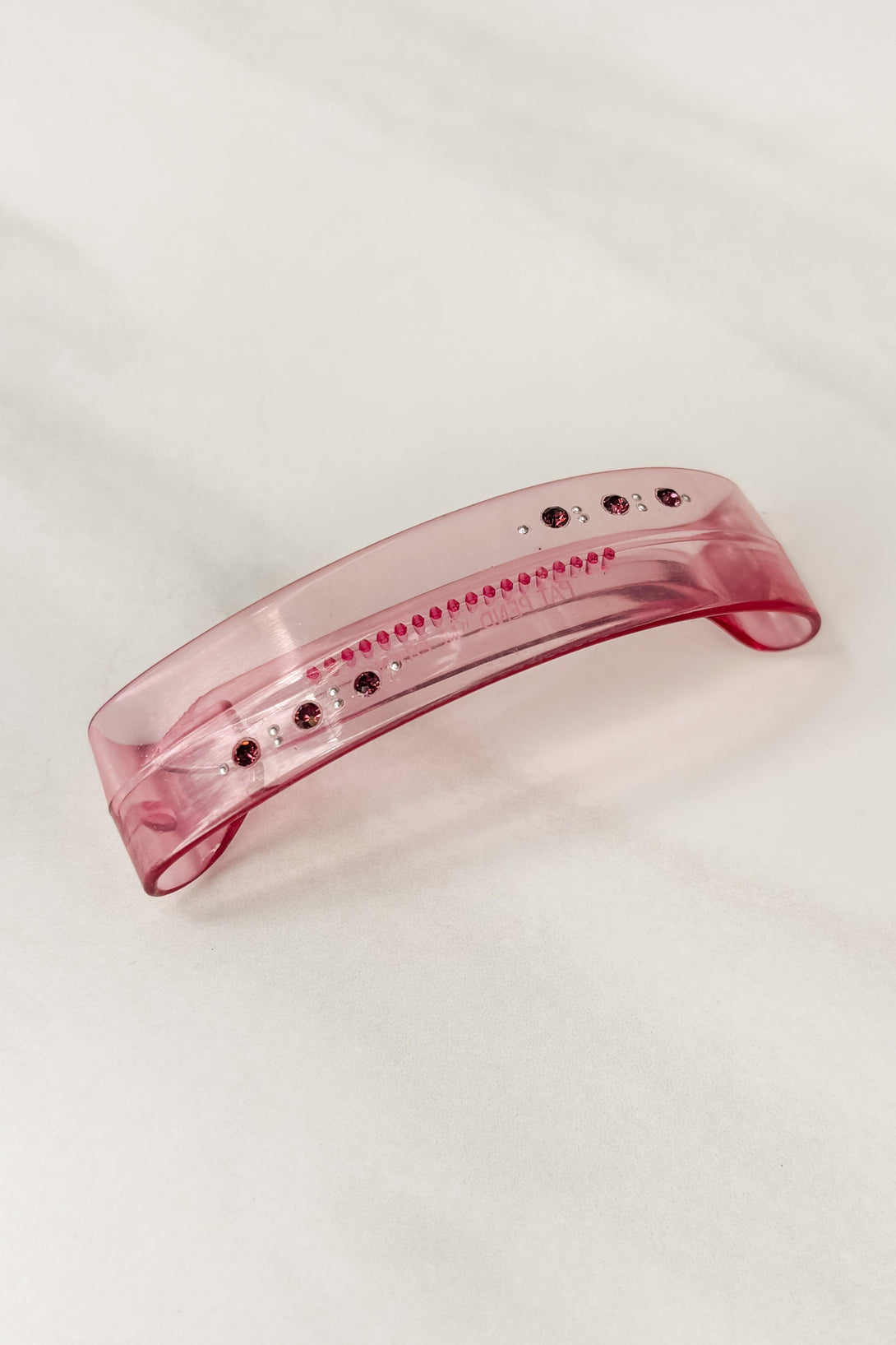 Vintage French Transparent Crystals Hair Barrettes (Set or Single)