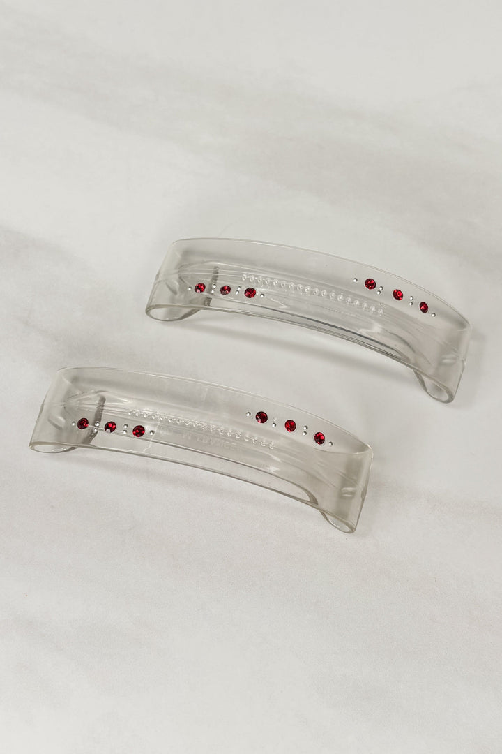Vintage French Transparent Crystals Hair Barrettes (Set or Single)