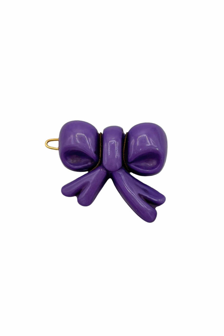 Vintage Italian Mini Bow Hair Barrette
