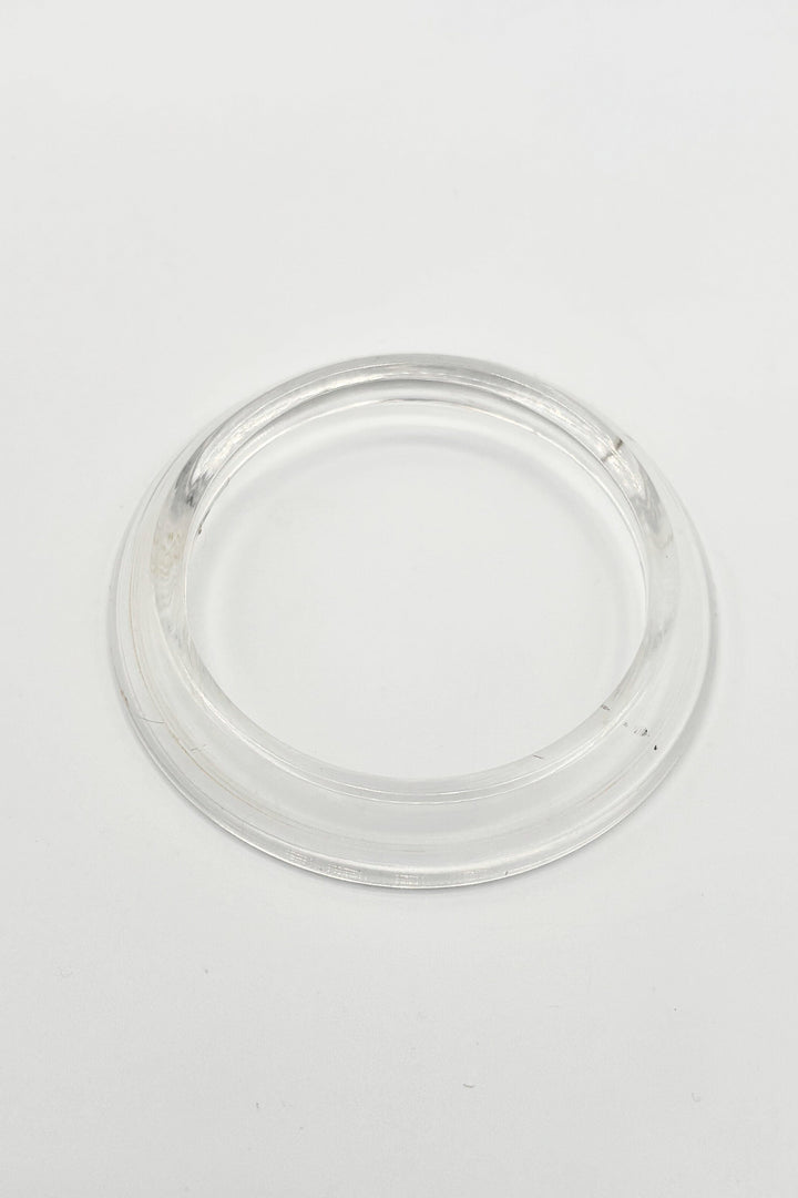 Vintage Italian Simple Tapered Plexi Bangle Bracelet
