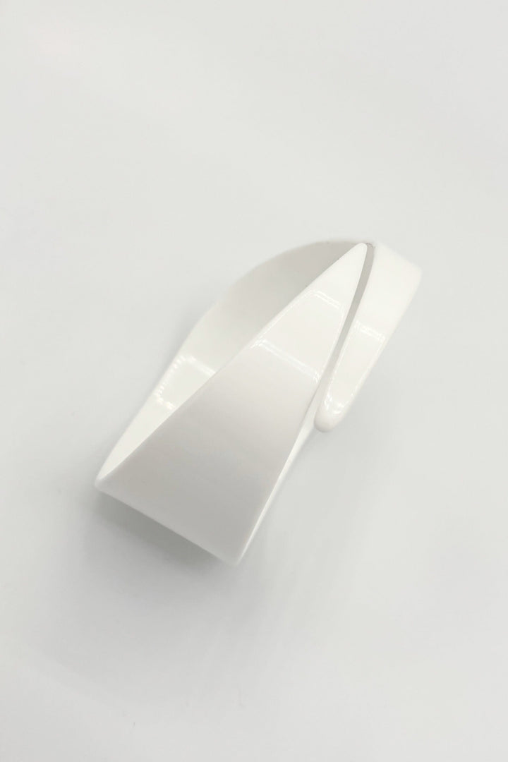 Vintage Italian Wide Tapered Bangle Bracelet