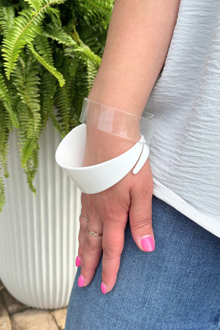 Vintage Italian Wide Tapered Bangle Bracelet