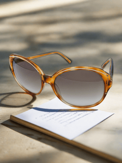 Vintage Vogart Oversized Cat Eyed Shaped Sunglasses