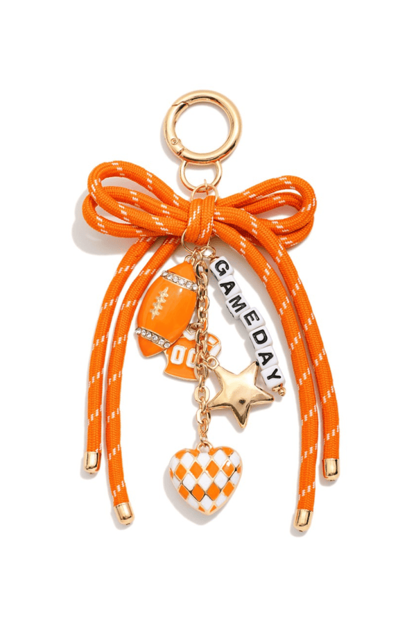 Vols Gameday Rope Bow Tie Bag Charm