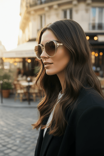 Women's French Vintage Heart-Shaped Sunglasses