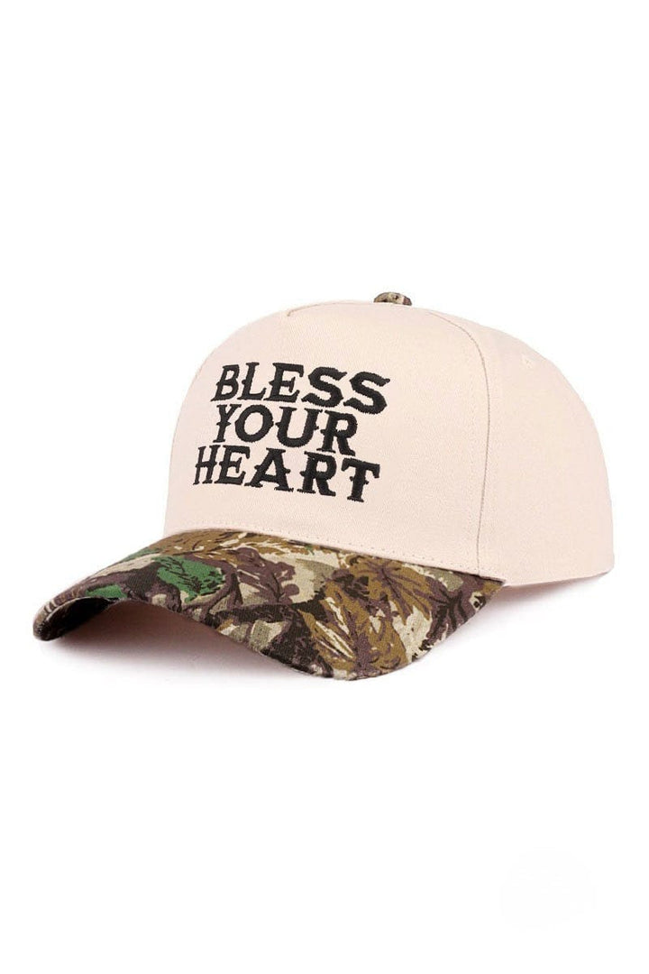 Zenana Bless Your Heart Embroidered Two-Tone Canvas Baseball Cap