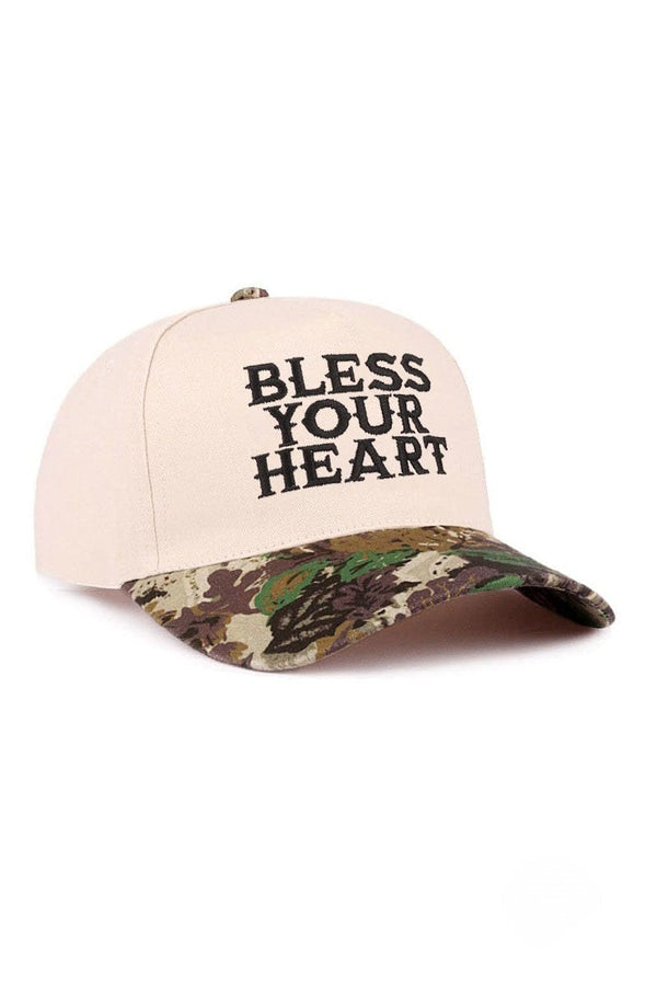 Zenana Bless Your Heart Embroidered Two-Tone Canvas Baseball Cap