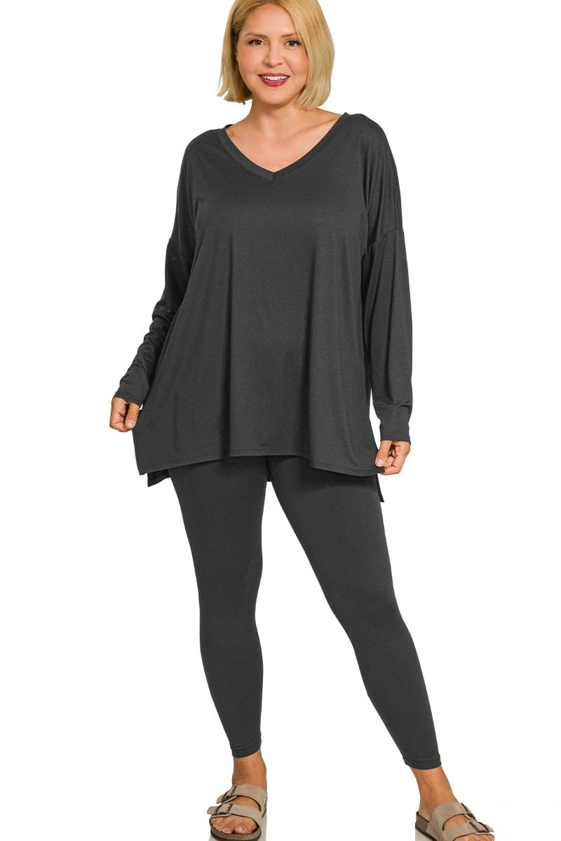 Zenana Brushed Soft Microfiber Long Sleeve Loungewear Set – jfybrand