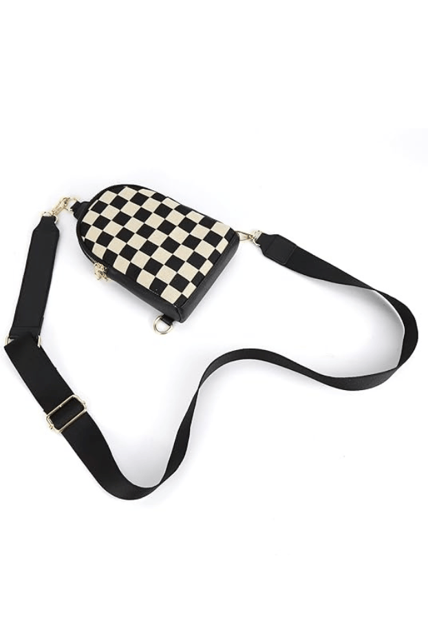 Zenana Checkered Crossbody Sling Bag with Adjustable Strap
