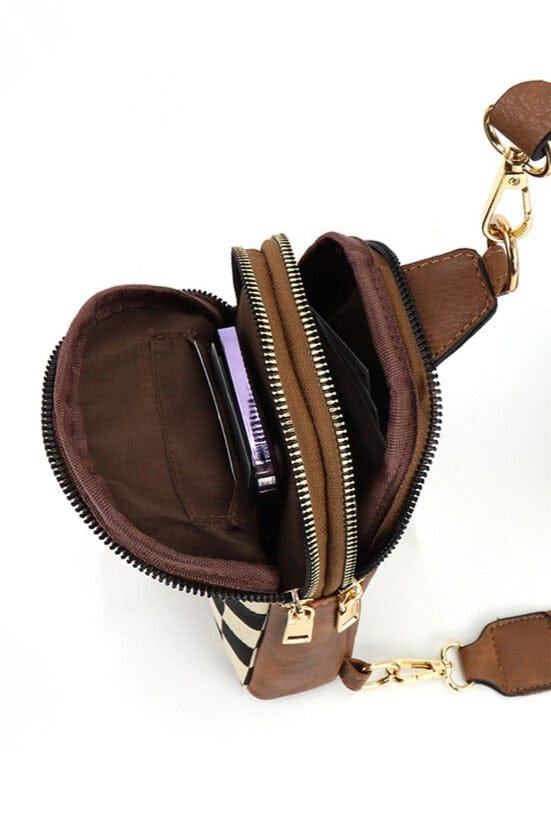 Zenana Checkered Crossbody Sling Bag with Adjustable Strap