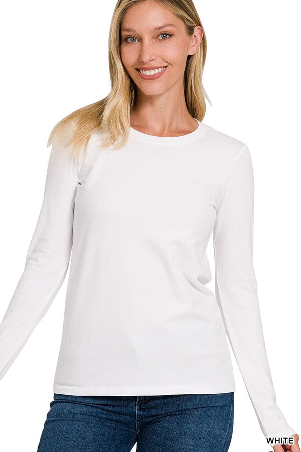Zenana Outfitters GT3320(AB) Women's Plain Long Sleeve T Shirt