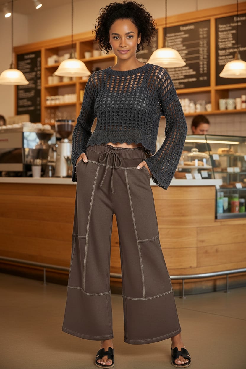 Zenana French Terry Washed Exposed Seam Wide Leg Pants – jfybrand