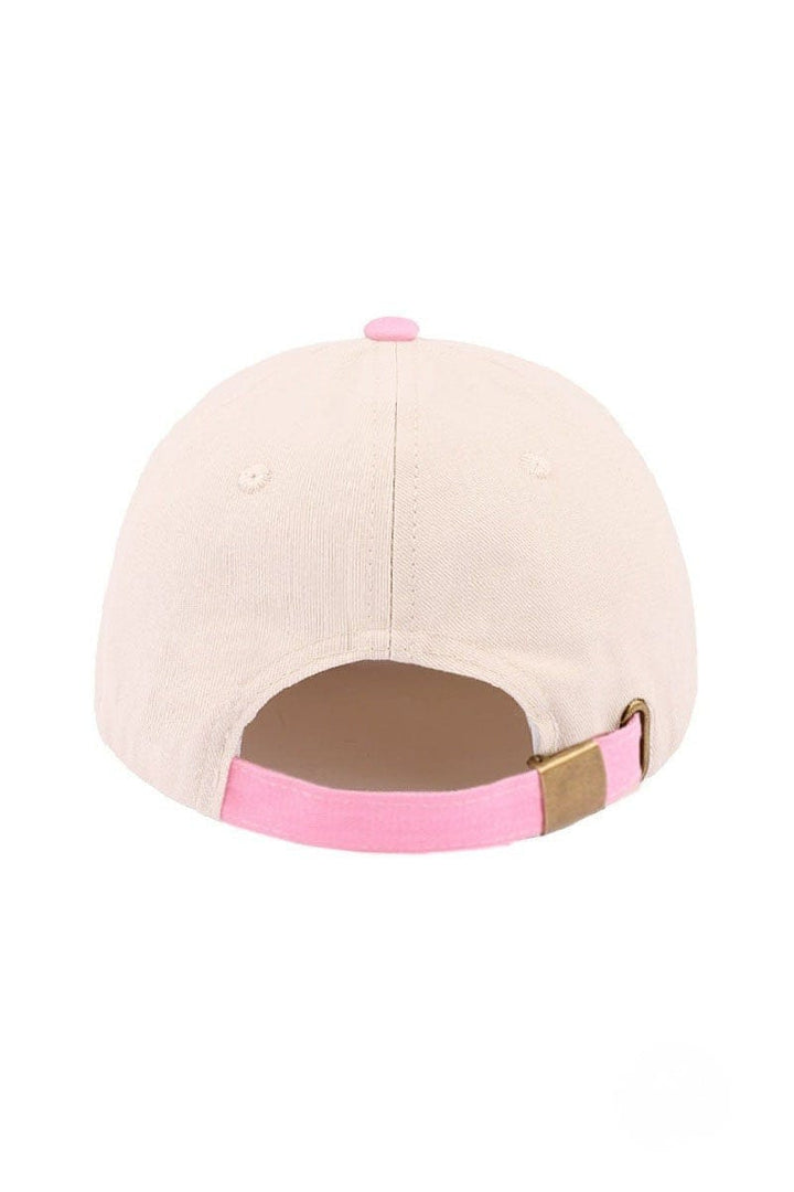 Zenana Just A Girl Who Loves Jesus Two Tone Canvas Baseball Cap