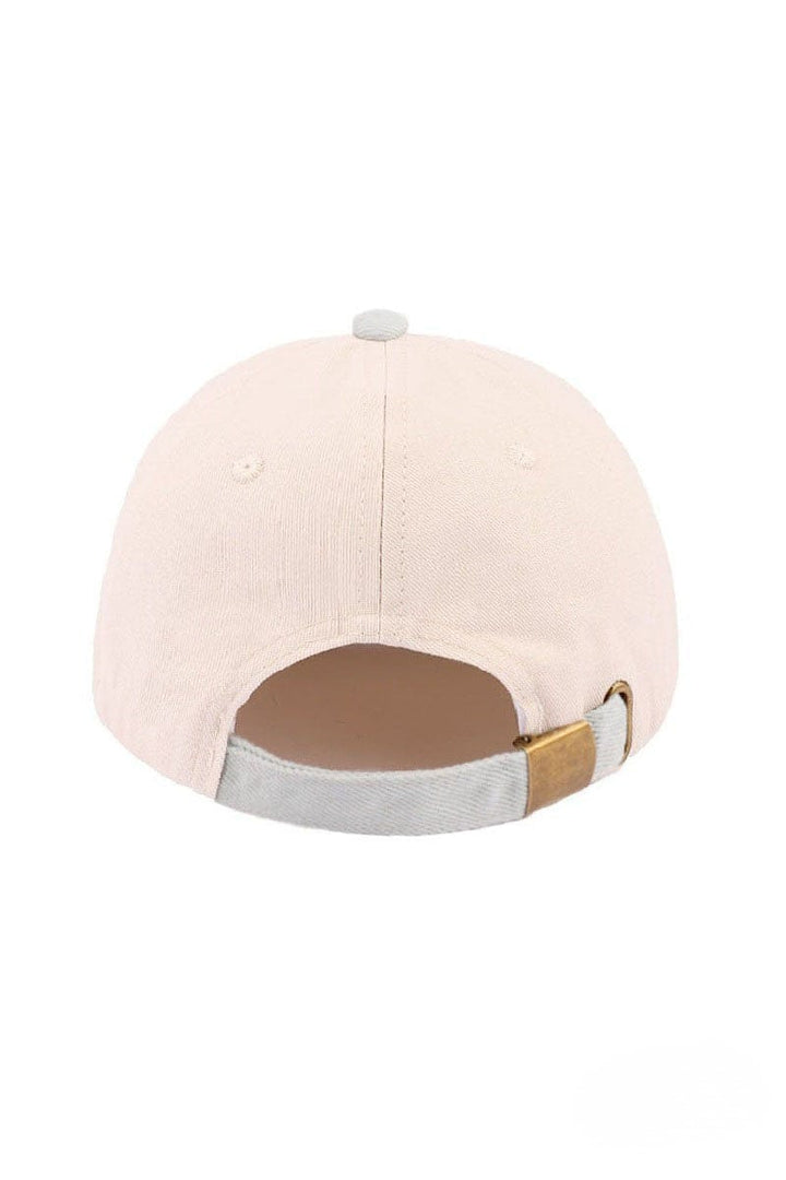 Zenana Just A Girl Who Loves Jesus Two Tone Canvas Baseball Cap