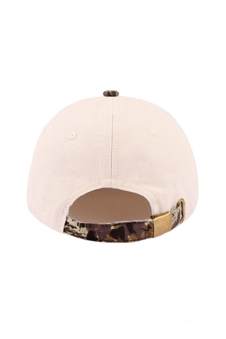 Zenana Just A Girl Who Loves Jesus Two Tone Canvas Baseball Cap