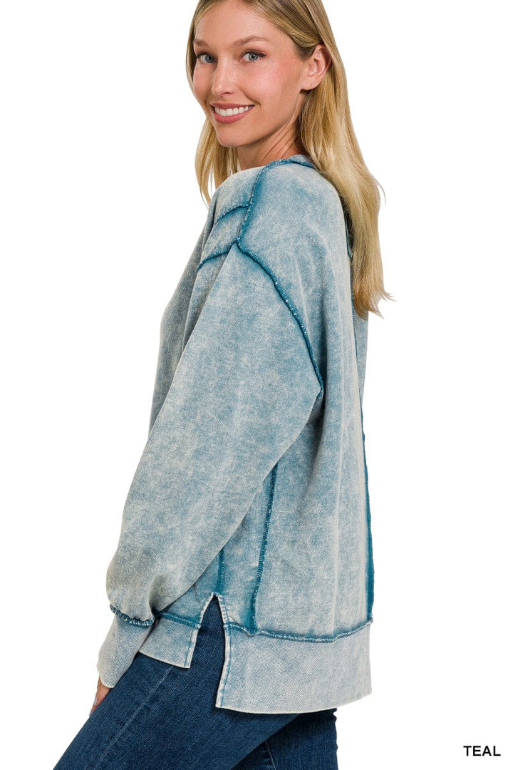 Zenana Long Sleeve Pullover Sweatshirt Top – jfybrand