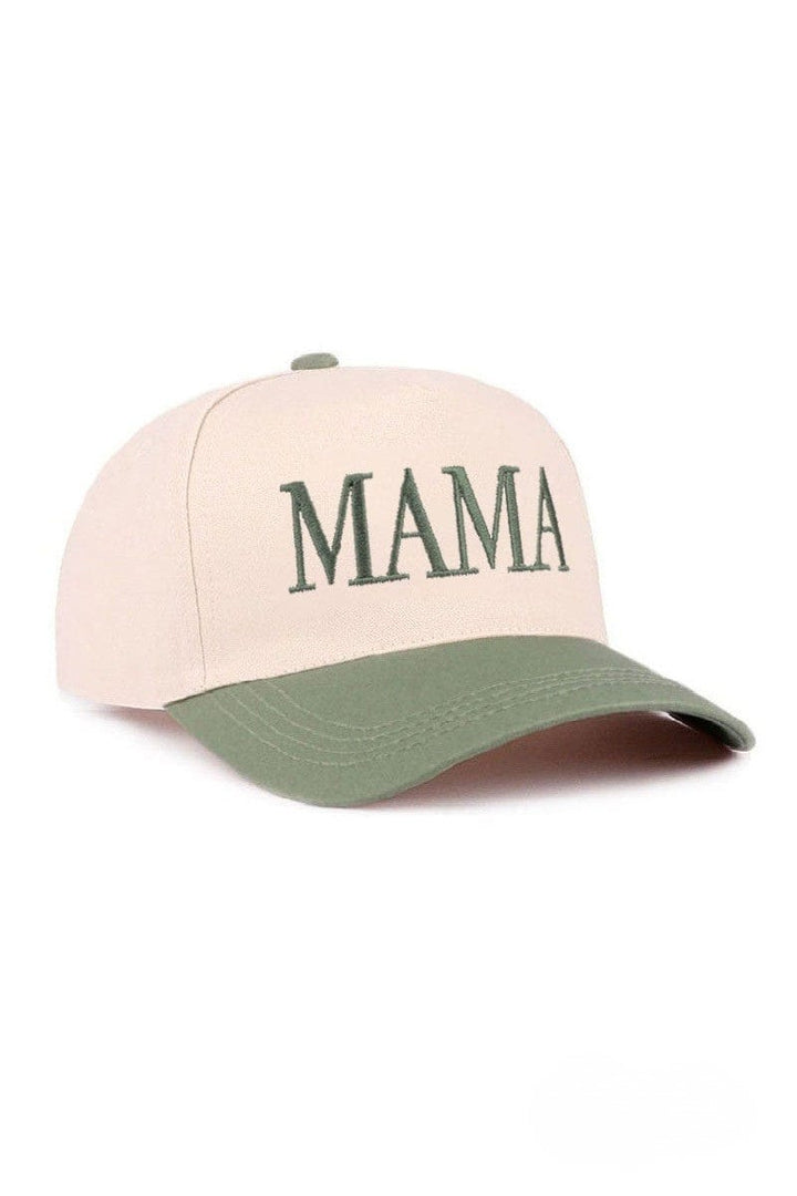 Zenana MAMA Embroidered Letter Two Tone Adjustable Baseball Cap