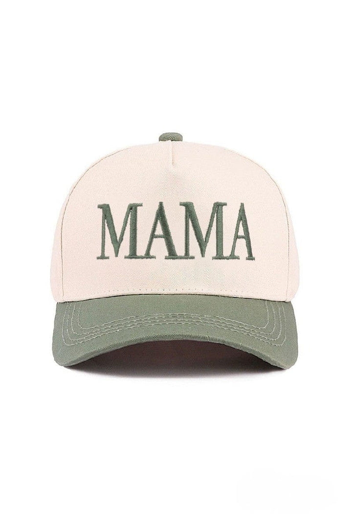 Zenana MAMA Embroidered Letter Two Tone Adjustable Baseball Cap