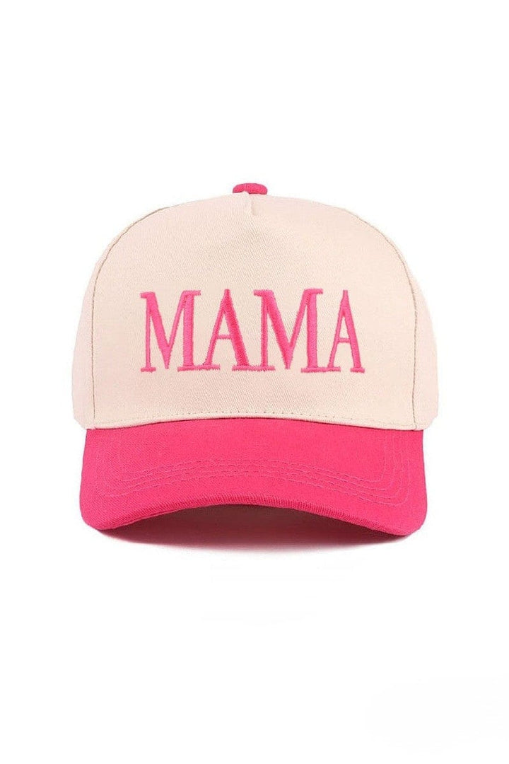 Zenana MAMA Embroidered Letter Two Tone Adjustable Baseball Cap