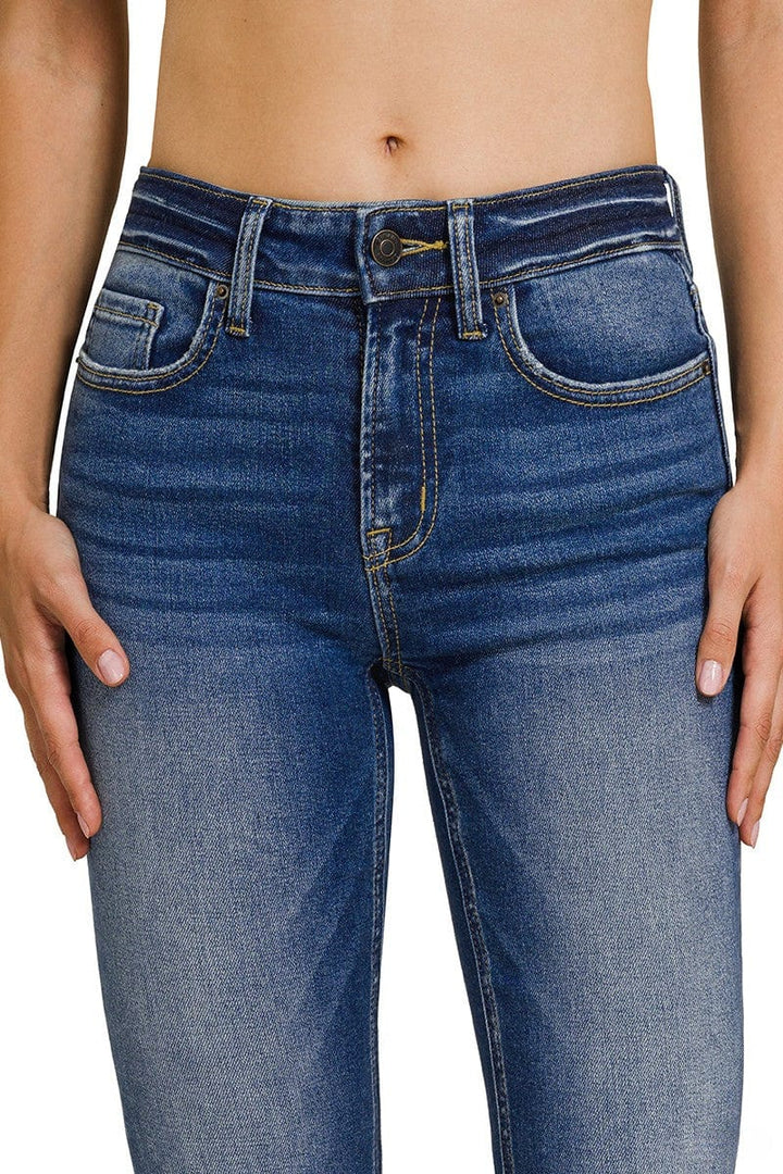 Zenana Mid Rise Dark Wash Bootcut Denim Jeans
