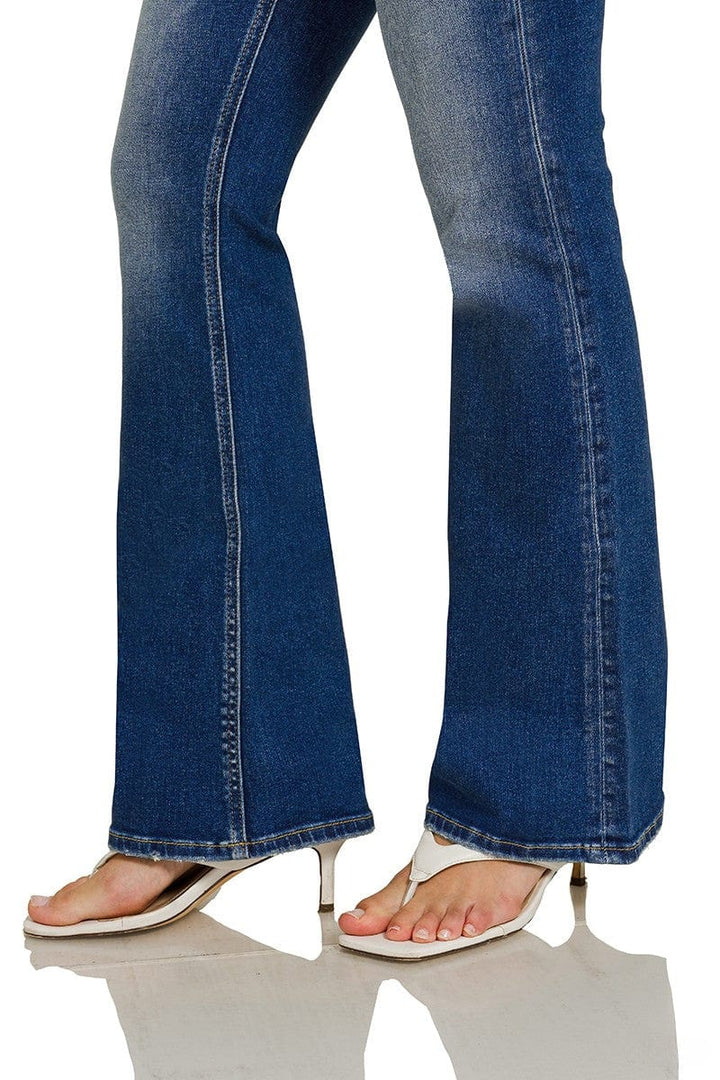 Zenana Mid Rise Dark Wash Bootcut Denim Jeans