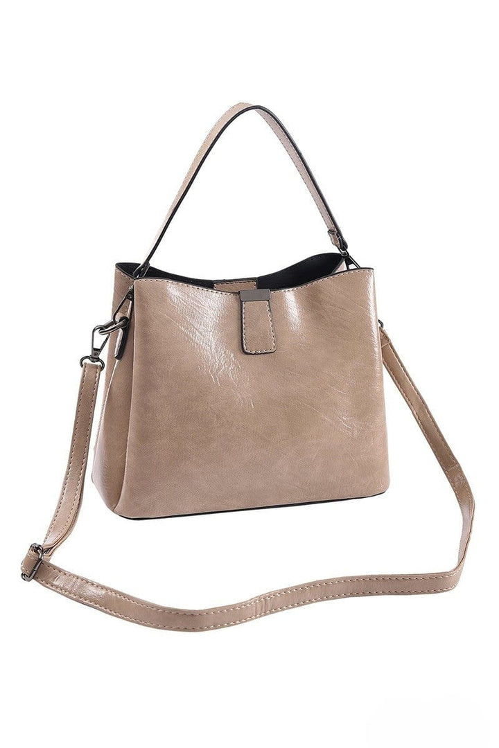Zenana Small Vegan Leather Bucket Shoulder Bag