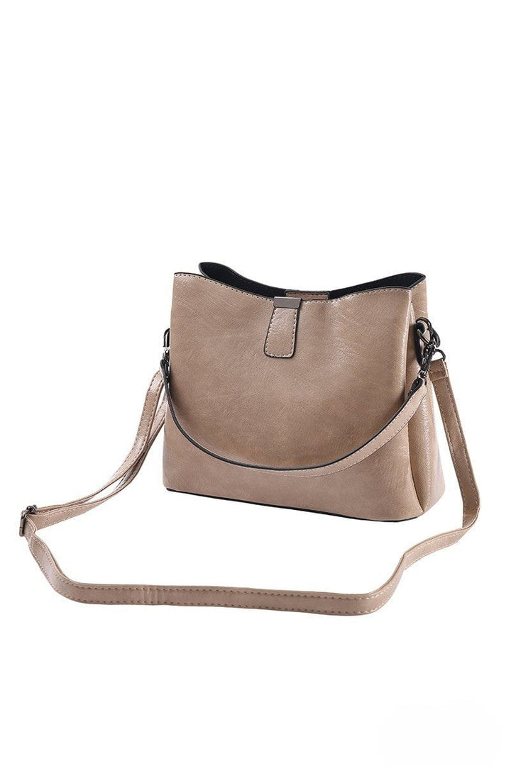 Zenana Small Vegan Leather Bucket Shoulder Bag