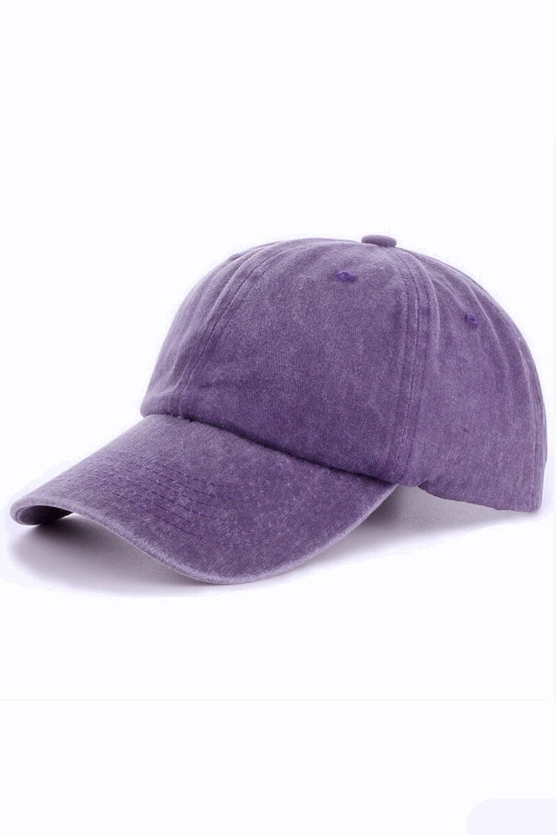 Zenana Solid Vintage Washed Adjustable Baseball Cap