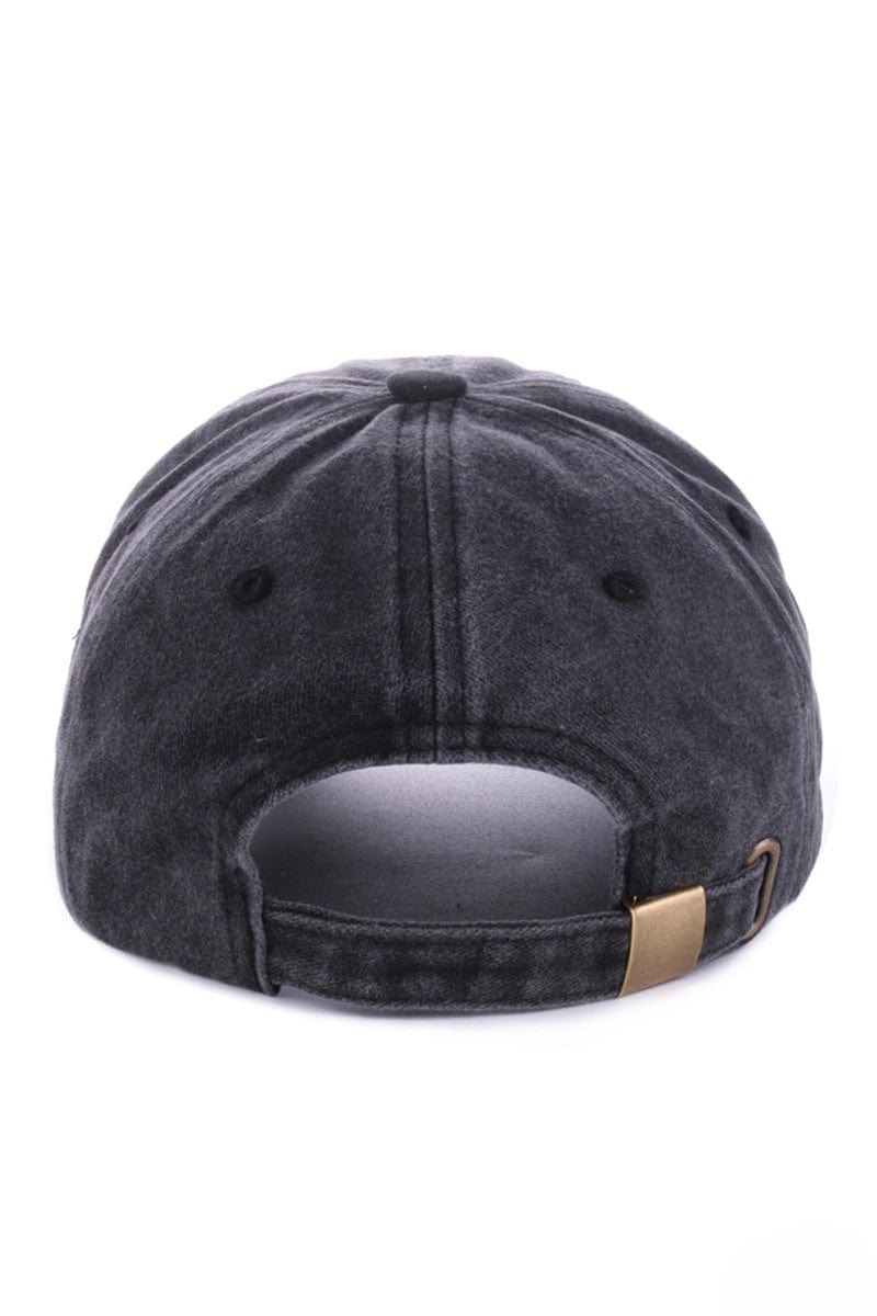 Zenana Solid Vintage Washed Adjustable Baseball Cap