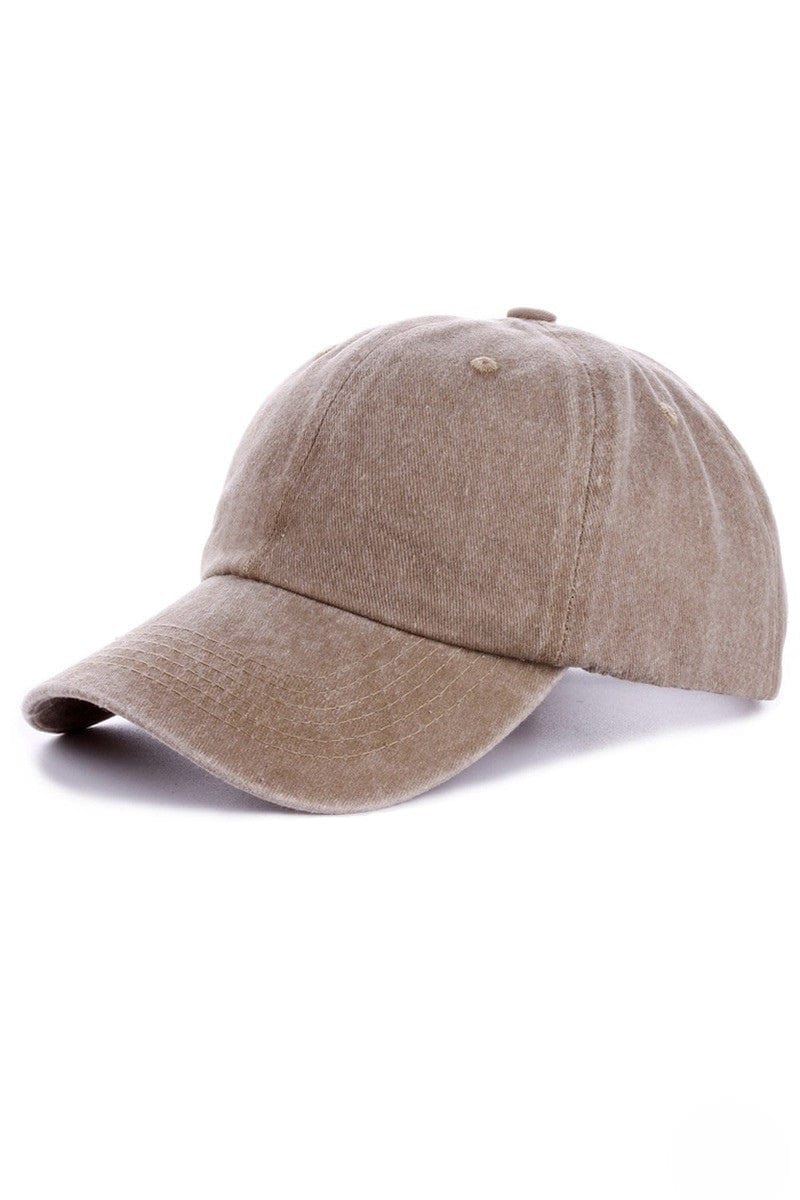 Zenana Solid Vintage Washed Adjustable Baseball Cap