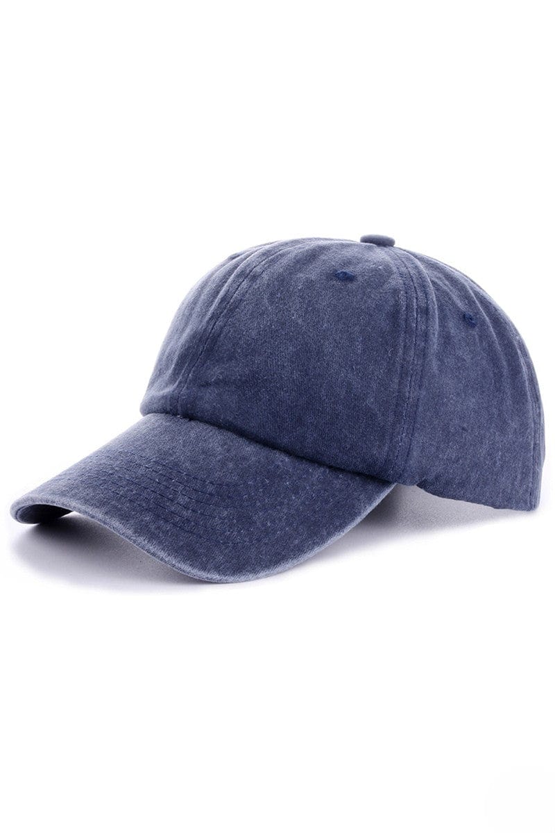 Zenana Solid Vintage Washed Adjustable Baseball Cap