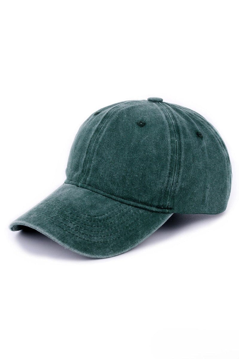 Zenana Solid Vintage Washed Adjustable Baseball Cap
